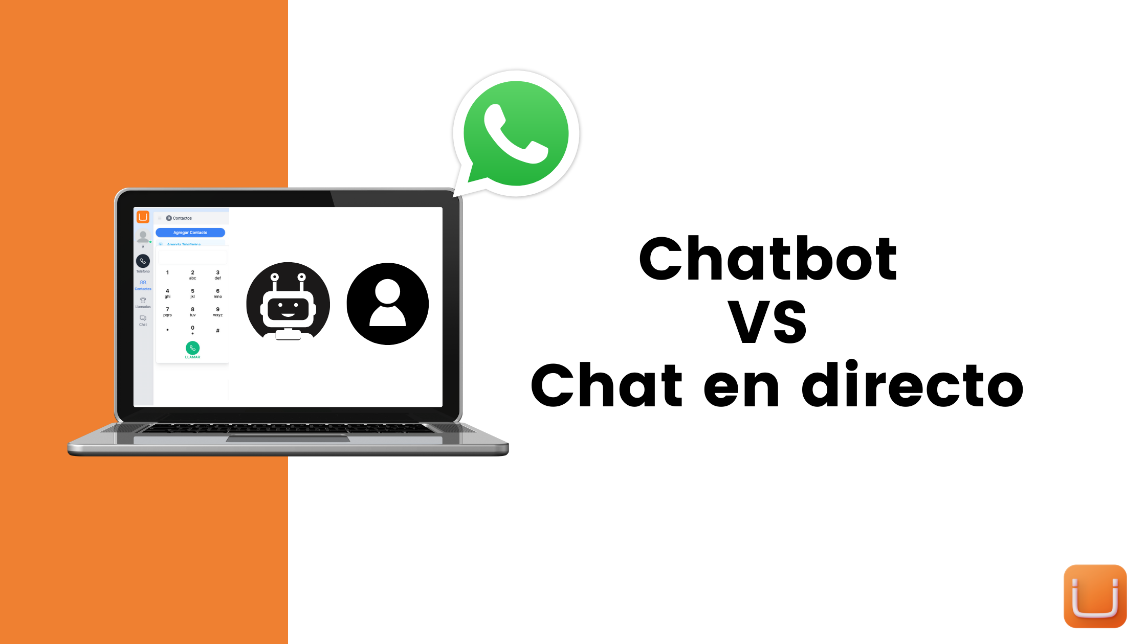 Chatbot vs chat whatsapp ublux